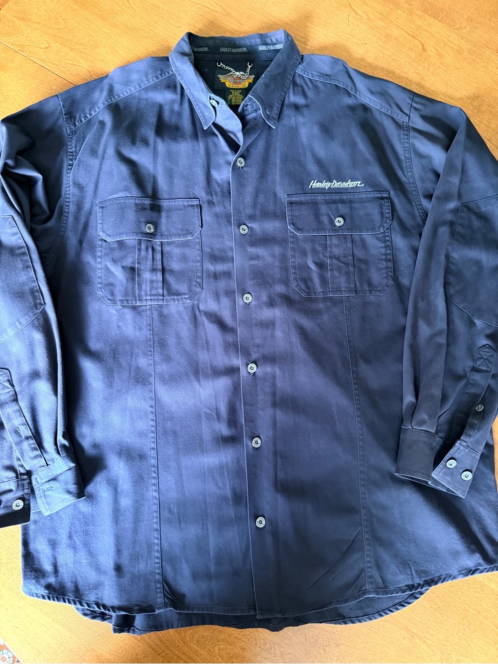 Harley-Davidson Men’s XXL Long Sleeve Shirt, Black, EUC
